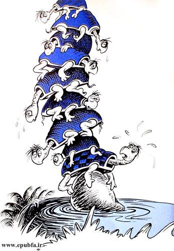 لاکپشت بیچاره که در زیر قرار داشت دیگر تحمل نداشت، نمیتوانست این بار سنگین را تحمل کند